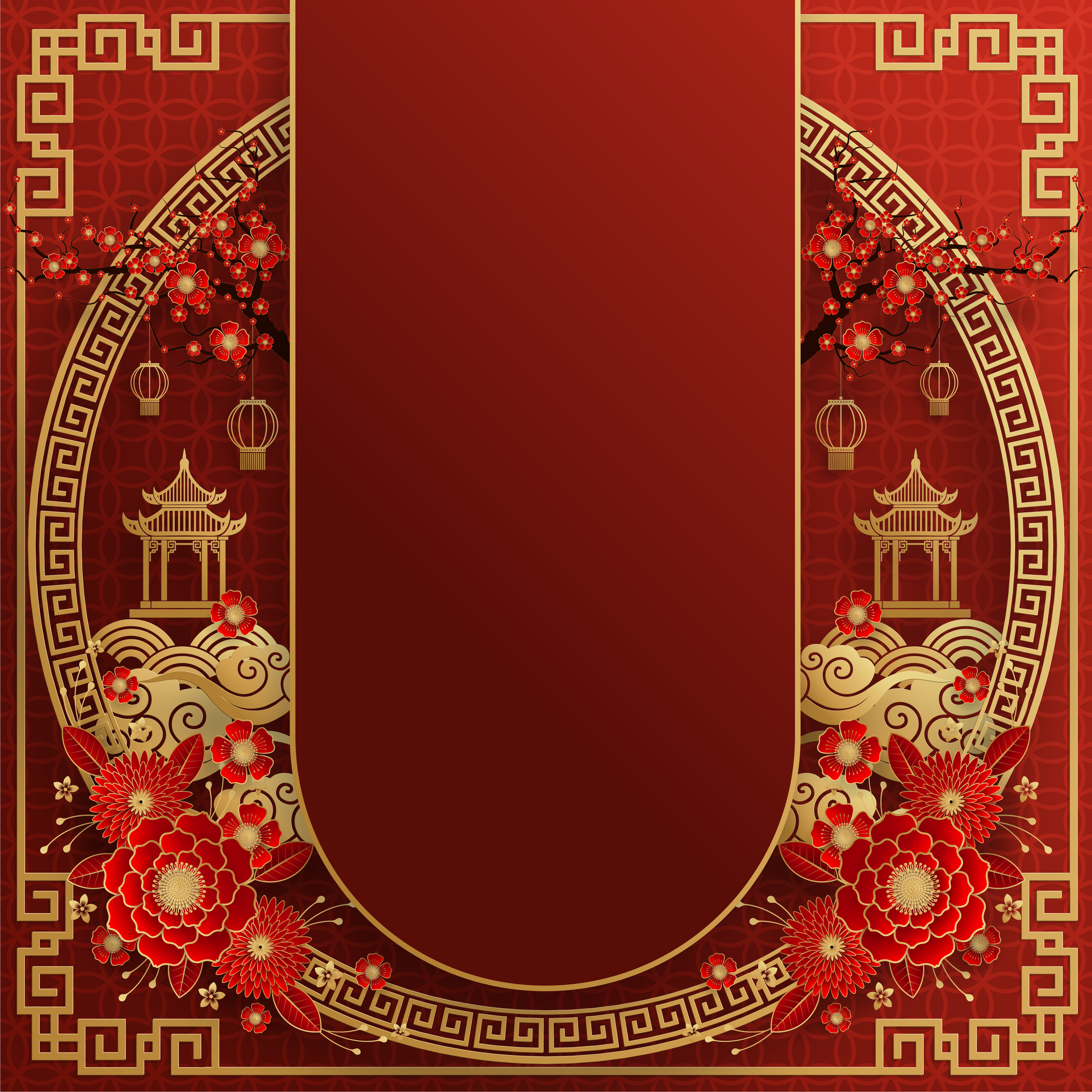 Red Chinese Background